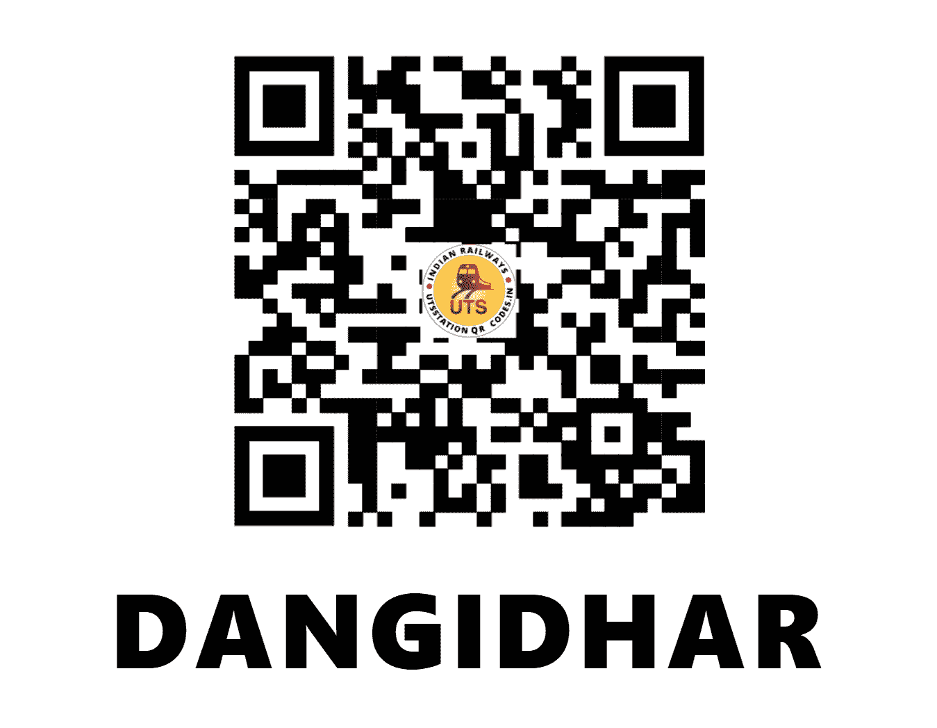 UTS QR Code for DANGIDHAR - DGD - WC (MADHYA PRADESH)